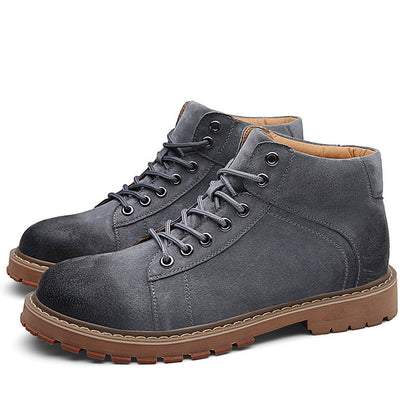 Men's Premium Genuine Cowhide Leather Martin Work Boots - LAKD London