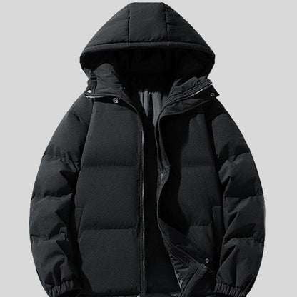 Men's Hooded Cotton Padded Jacket for Warmth and Winter Comfort