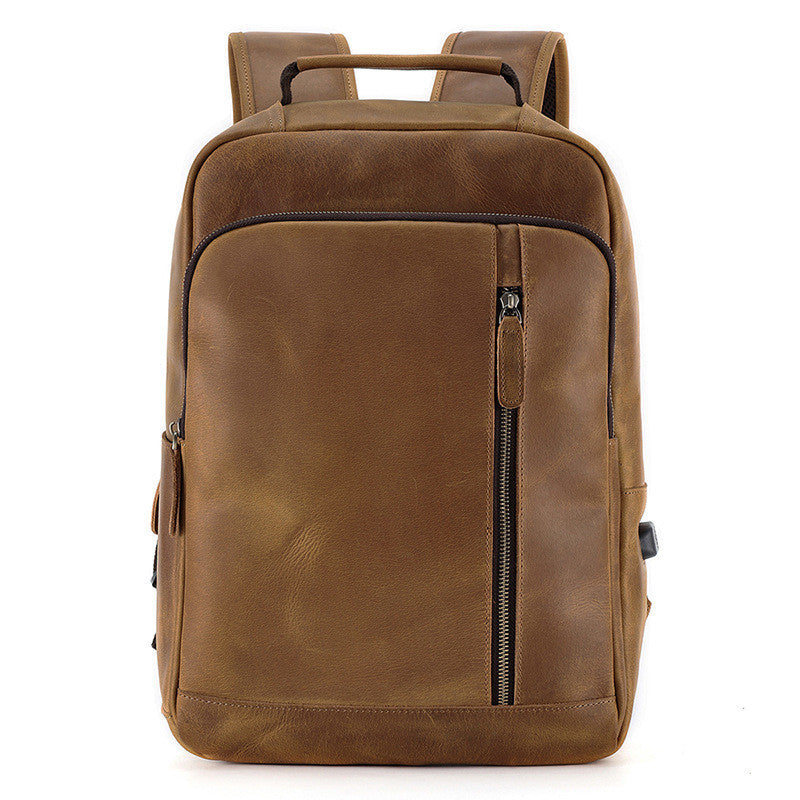 Men's Vintage Horse Leather Backpack Large Capacity Travel - LAKD London