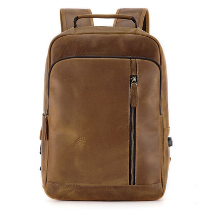 Men's Vintage Horse Leather Backpack Large Capacity Travel - LAKD London