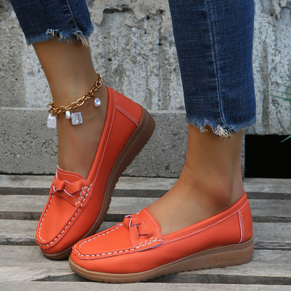 Women's Casual Weave Design Soft Flat Spring Summer Shoes