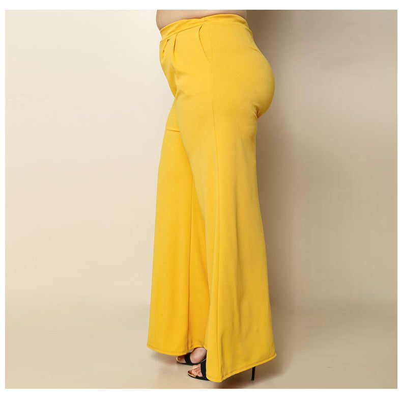 Women's Premium Knitted Wide Leg Pants Soft Stretch Fit - LAKD London