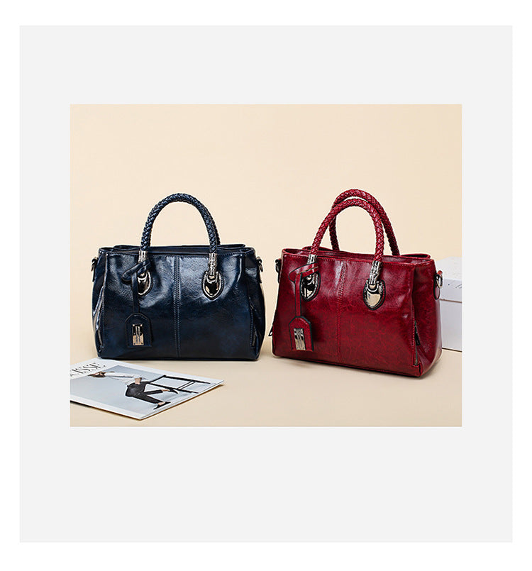 Women's Premium Quality Vintage Oil Wax Leather Luxury Handbag - LAKD London