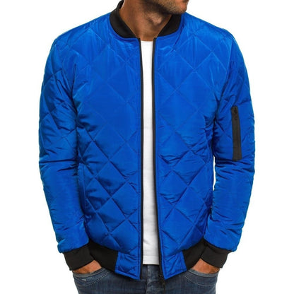 Men's Comfortable Double Padded Bomber Jacket Wind Resistant Coat - LAKD London