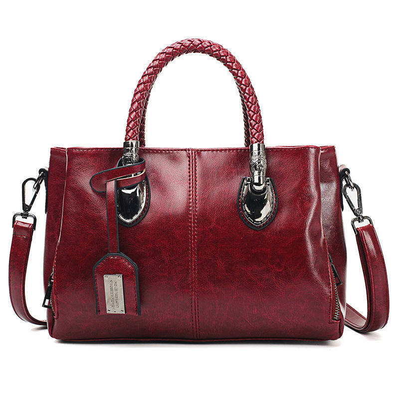 Women's Premium Quality Vintage Oil Wax Leather Luxury Handbag - LAKD London