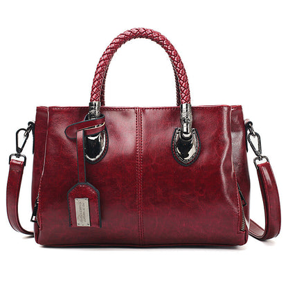 Women's Premium Quality Vintage Oil Wax Leather Luxury Handbag - LAKD London