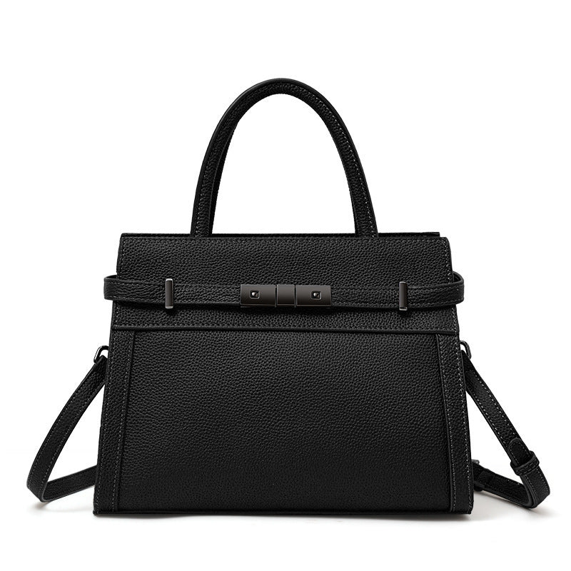 Women's Genuine Leather Luxury Clamshell Crossbody Shoulder Handbag