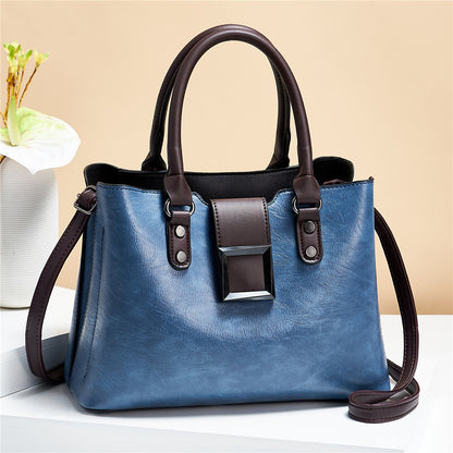 Women's Premium Big Buckle Shoulder Crossbody Office Handbag - LAKD London