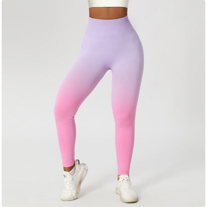 Women's Gradient High Waist Sports Leggings For Fitness Yoga Outdoor - LAKD London
