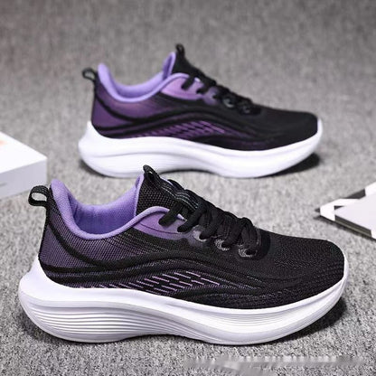 Womens Light Mesh Breathable  Anti-skid Sneakers | Shock Absorption Soft Bottom Running Shoes