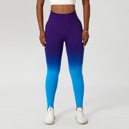 Women's Gradient High Waist Sports Leggings For Fitness Yoga Outdoor - LAKD London