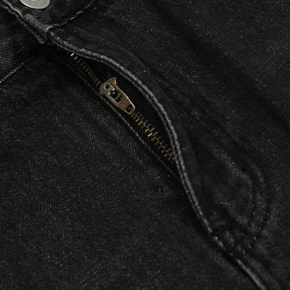 Men's Casual Straight Cut Wide Leg Denim Trousers Everyday Style
