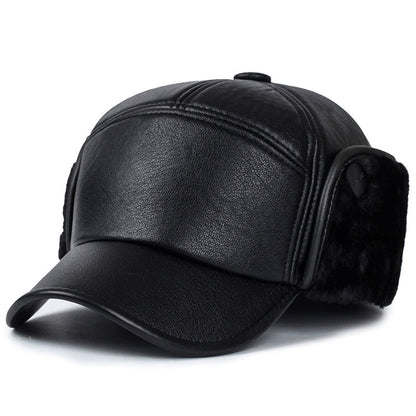 Men's Middle Age Vintage Leather Baseball Cap Classic Autumn Style - LAKD London