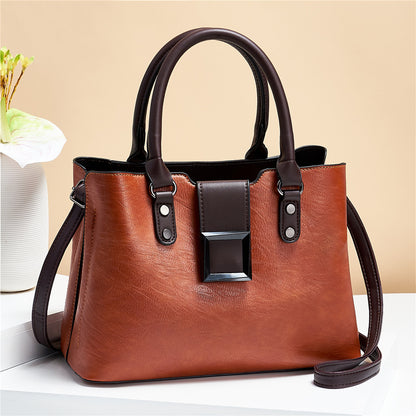Women's Premium Big Buckle Shoulder Crossbody Office Handbag - LAKD London
