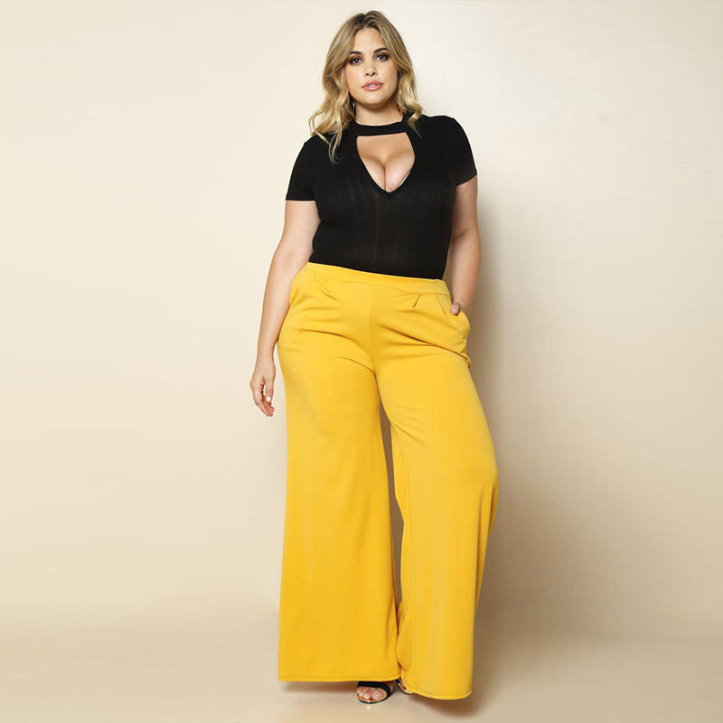 Women's Premium Knitted Wide Leg Pants Soft Stretch Fit - LAKD London