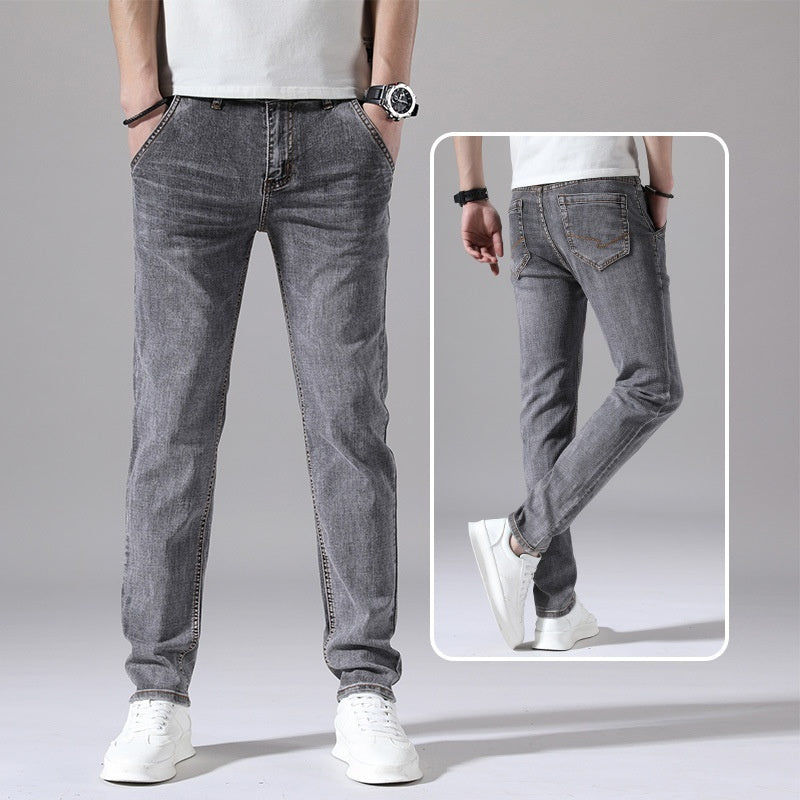 Men's Retro Straight Loose Jeans Casual Korean Style Summer Wear - LAKD London