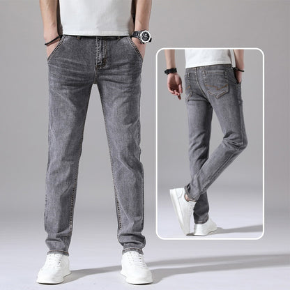 Men's Retro Straight Loose Jeans Casual Korean Style Summer Wear - LAKD London