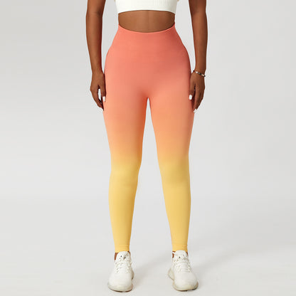 Women's Gradient High Waist Sports Leggings For Fitness Yoga Outdoor - LAKD London