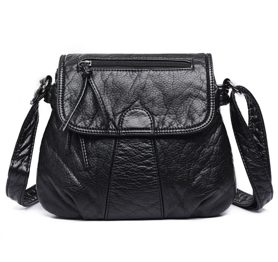 Women's Luxury Designer Leather Crossbody Messenger Shoulder Bag - LAKD London