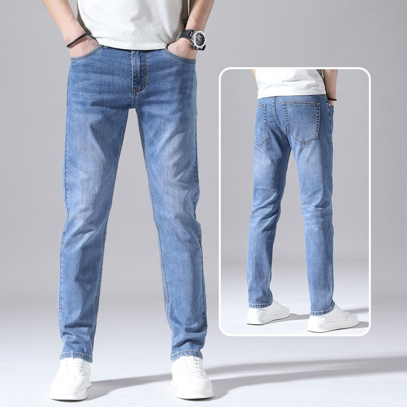 Men's Retro Straight Loose Jeans Casual Korean Style Summer Wear - LAKD London