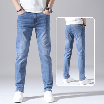 Men's Retro Straight Loose Jeans Casual Korean Style Summer Wear - LAKD London