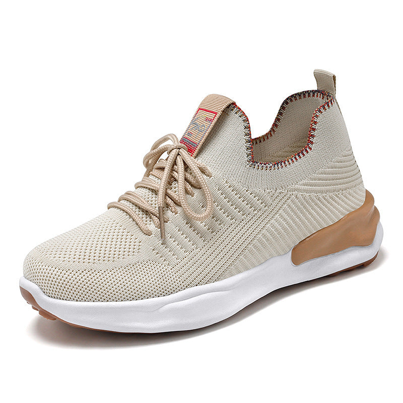 Women's Breathable Mesh Lace Up Casual Running Shoes