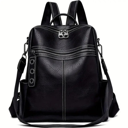 Women's Faux Leather Convertible Shoulder Handbag Versatile Everyday Purse Stylish - LAKD London