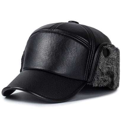 Men's Middle Age Vintage Leather Baseball Cap Classic Autumn Style - LAKD London