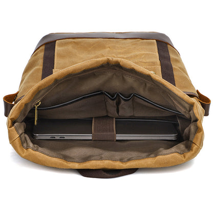 Men's Multifunctional Waterproof Leather Backpack Outdoor Travel Large Capacity - LAKD London