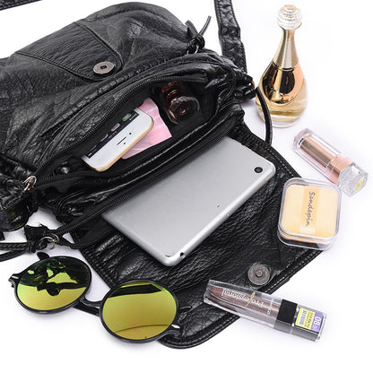 Women's Luxury Designer Leather Crossbody Messenger Shoulder Bag - LAKD London