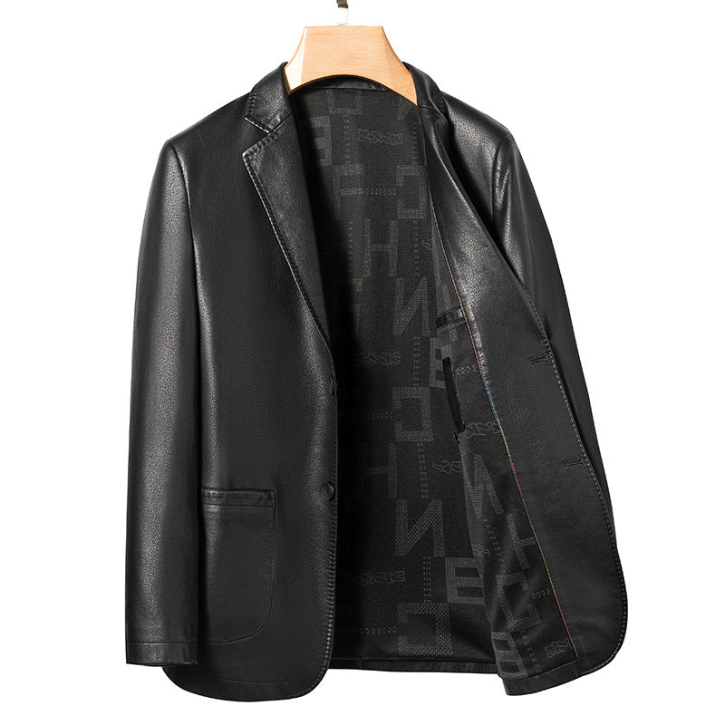 Men's Premium Quality Business Casual Leather Slim Fit Coat - LAKD London