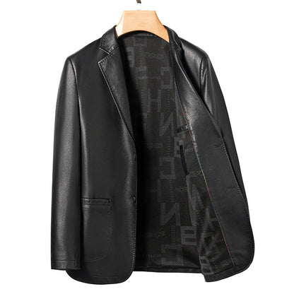 Men's Premium Quality Business Casual Leather Slim Fit Coat - LAKD London