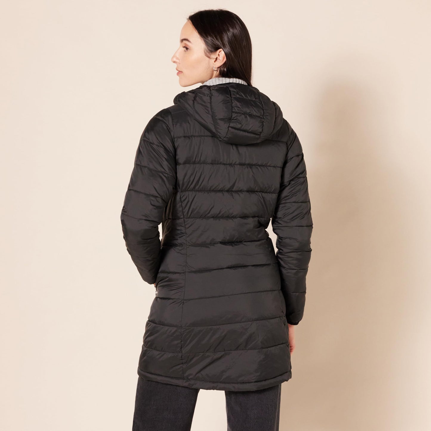 Women’s Lightweight Water-Resistant Packable Hooded Puffer Coat