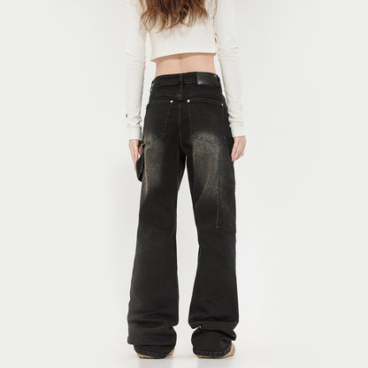 Women's Washed High Street Vintage Skinny Biker High Street Jeans - LAKD London