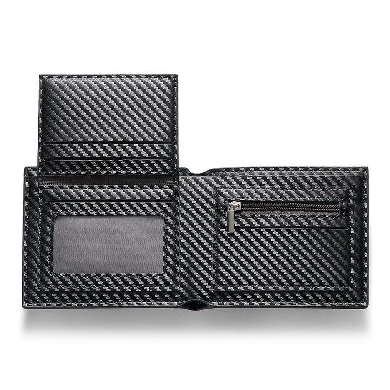 Men's Three-fold Carbon Fiber Wallet by Lakd London - LAKD London