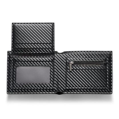 Men's Three-fold Carbon Fiber Wallet by Lakd London - LAKD London