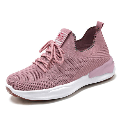 Women's Breathable Mesh Lace Up Casual Running Shoes