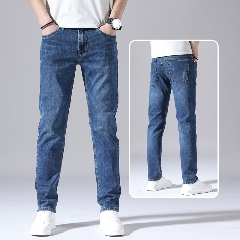 Men's Retro Straight Loose Jeans Casual Korean Style Summer Wear - LAKD London