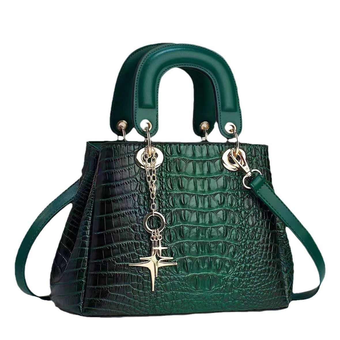 Women's Stylish Glossy Pu Shoulder Messenger Hand Bag