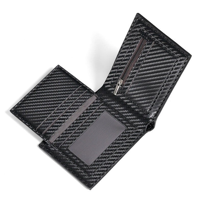 Men's Three-fold Carbon Fiber Wallet by Lakd London - LAKD London