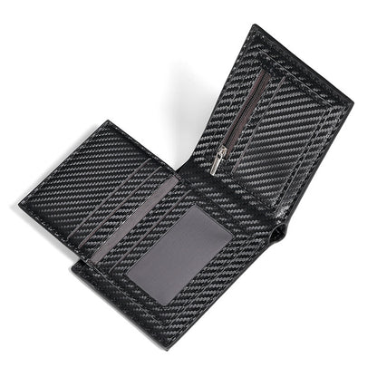 Men's Three-fold Carbon Fiber Wallet by Lakd London - LAKD London