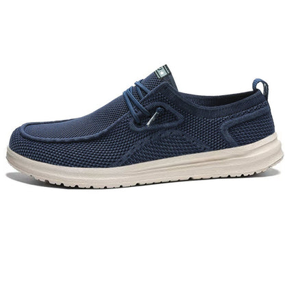 Men's Casual Canvas Mesh Sneakers Lightweight Flat Trainers - LAKD London