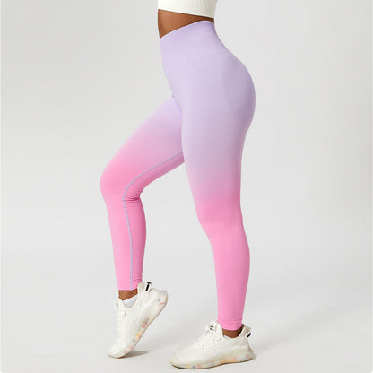 Women's Gradient High Waist Sports Leggings For Fitness Yoga Outdoor - LAKD London