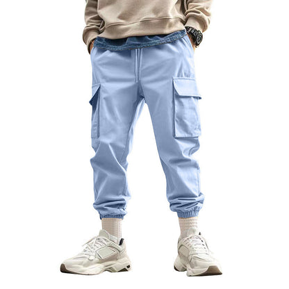 Men’s Loose Fit Cargo Joggers for Sporty Casual Street Style