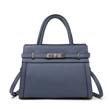 Women's Genuine Leather Luxury Clamshell Crossbody Shoulder Handbag