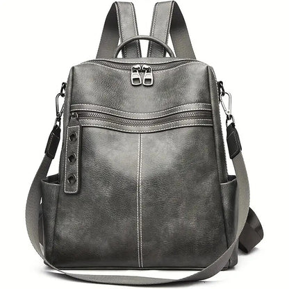 Women's Faux Leather Convertible Shoulder Handbag Versatile Everyday Purse Stylish - LAKD London