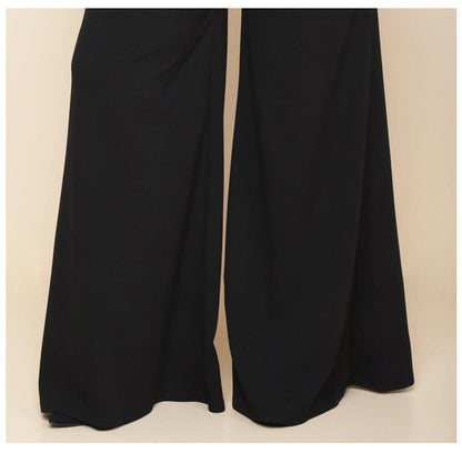 Women's Premium Knitted Wide Leg Pants Soft Stretch Fit - LAKD London