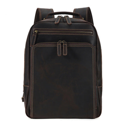 Men's Vintage Horse Leather Backpack Large Capacity Travel - LAKD London