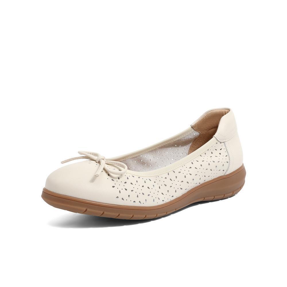 Womens Soft Bottom Breathable Pumps | Cowhide Leather Shoes - LAKD London