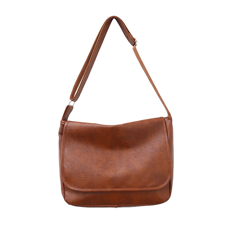 Men's British Style Simple Vintage PU Leather Messenger Bag - LAKD London